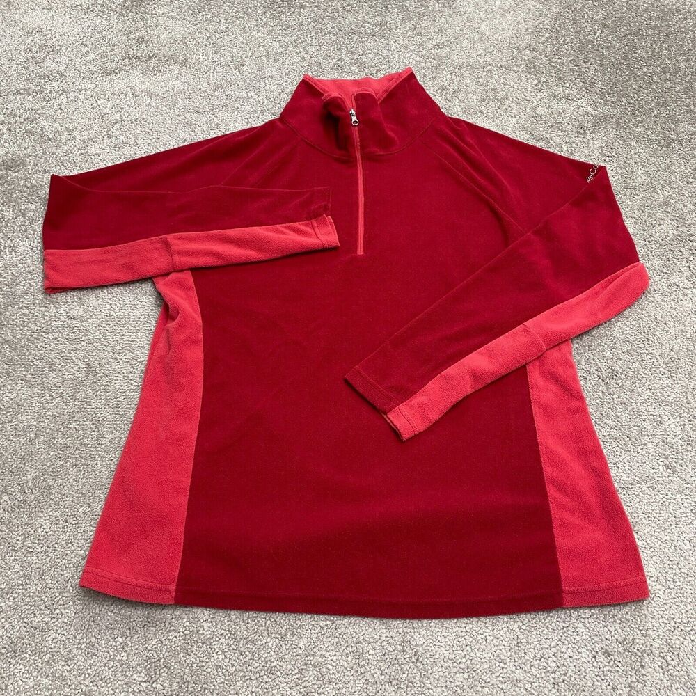 Columbia Women's Red & Pink Half-Zip Utility Jacket